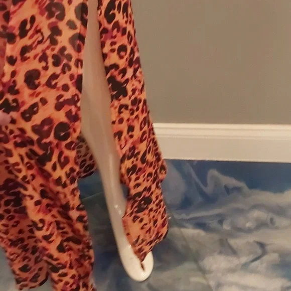 Sheer leopard print 2 piece skirt and top - Picture 5 of 12